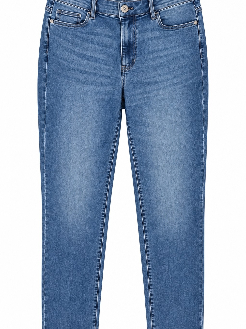 J Jill Women's Mid-Rise Boyfriend Straight Leg Ankle Jeans 12 Tall